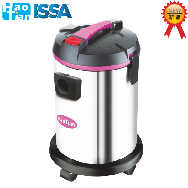 HT-30J HaoTian 30-liter Stainless Steel Silent Wet and Dry Vacuum Cleaner