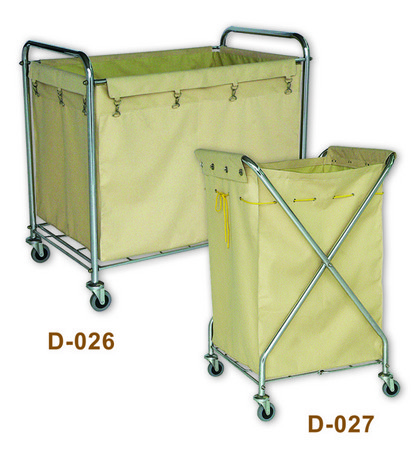 D-026 Rectangle Laundry cart & D-027 X Laundry cart