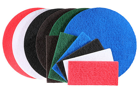 Abrasive floor and hand pads